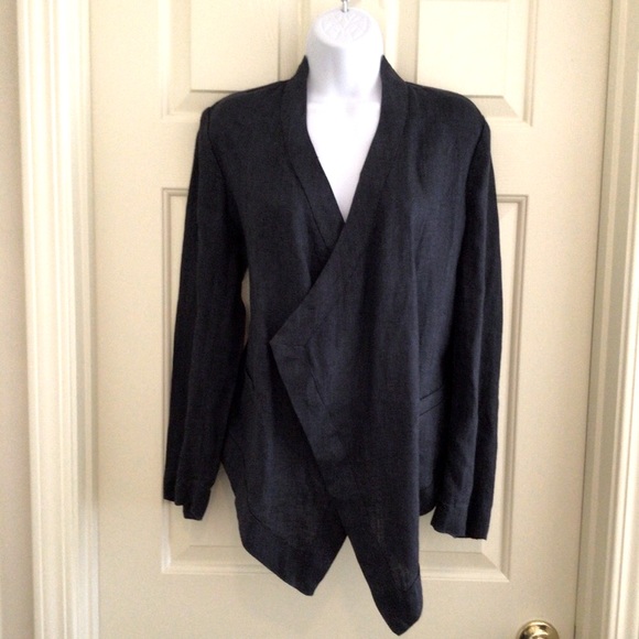 Coldwater Creek 100% Linen Jacket Size 4 - Picture 2 of 4